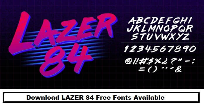 LAZER 84 Font