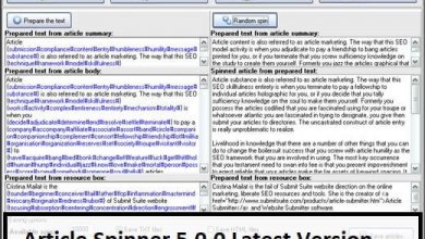 Article Spinner 5.0.0 Latest Version Free Download