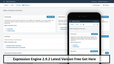 Expression Engine 2.9.2 Latest Version Free Get Here