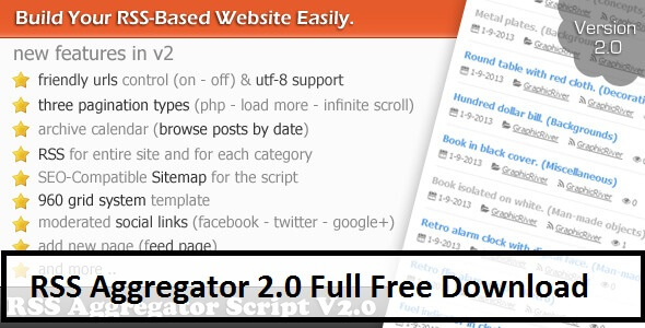 RSS Aggregator 2.0 Full Free Download