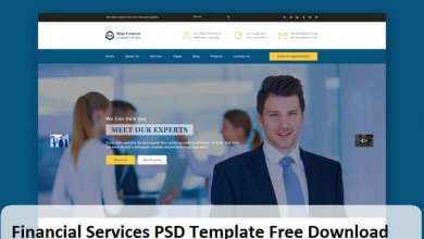 Financial Services PSD Template Free Download