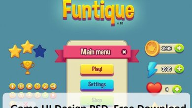 Game UI Design PSD Free Download Latest Version
