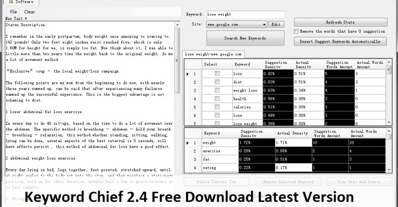 Keyword Chief 2.4 Free Download Latest Version