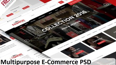 Multipurpose E-Commerce PSD Template Free Download