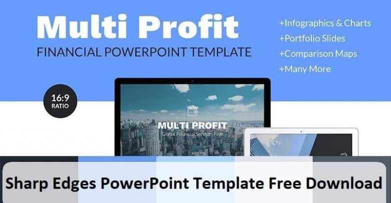 Sharp Edges PowerPoint Template Free Download