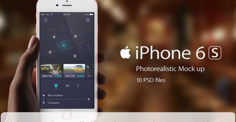 iPhone 6s Photorealistic Mockups Template Free Download