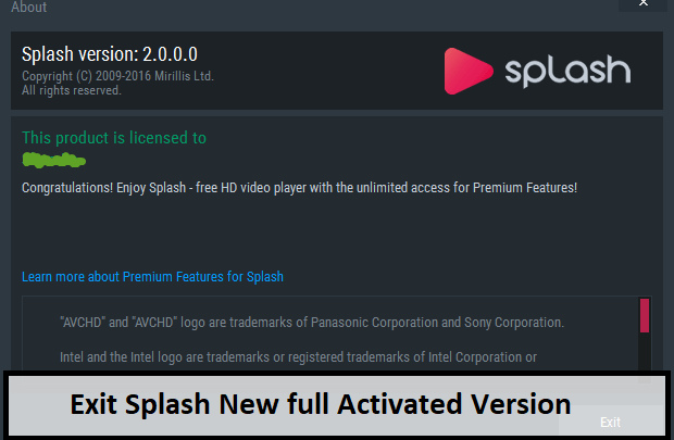Exit Splash New full Activated Version