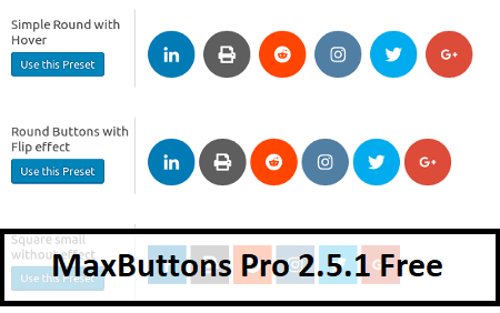 MaxButtons Pro 2.5.1 Free Download