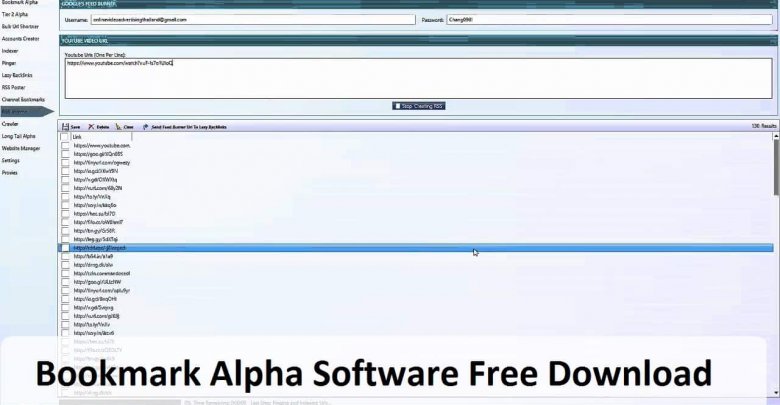 Bookmark Alpha Software Free Download