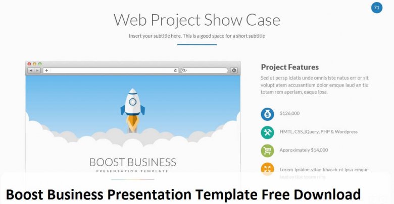 Boost Business Presentation Template Free Download