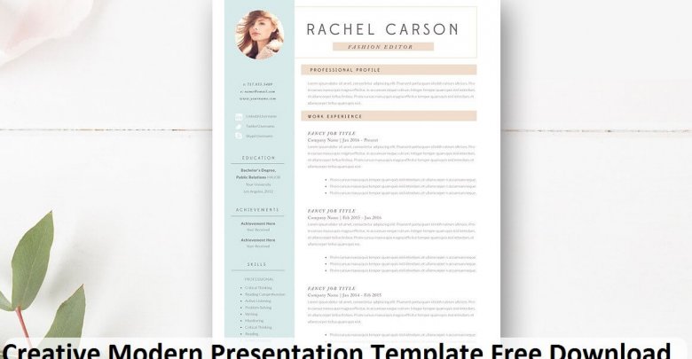 Creative Modern Presentation Template Free Download