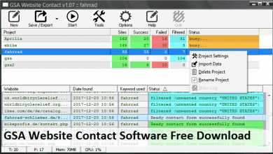 GSA Website Contact Software Free Download