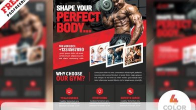 Gym & Fitness PSD Template Free Download