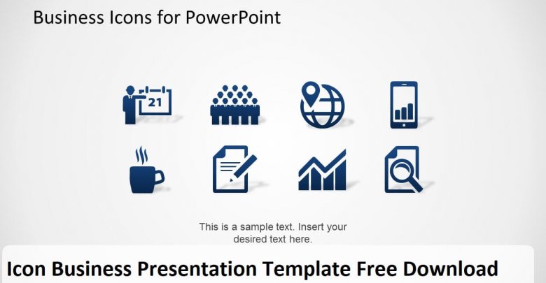 Icon Business Presentation Template Free Download