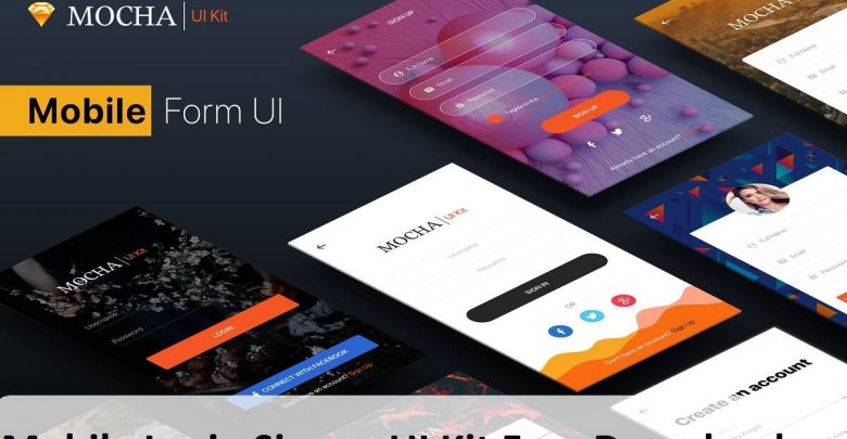 Mobile Login Signup UI Kit Free Download Latest Version