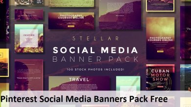 Pinterest Social Media Banners Pack Free Download