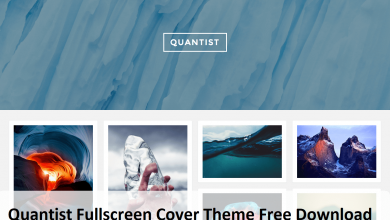 Quantist Fullscreen Cover Theme Free Download