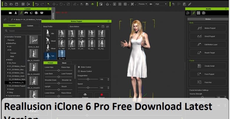 Reallusion iClone 6 Pro Free Download Latest Version
