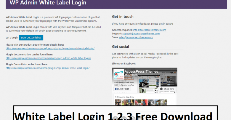 White Label Login 1.2.3 Free Download
