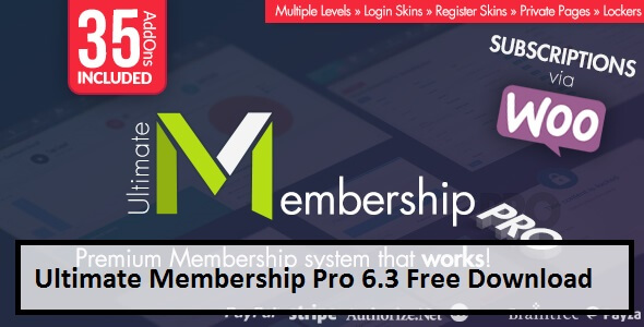Ultimate Membership Pro 6.3 Free Download