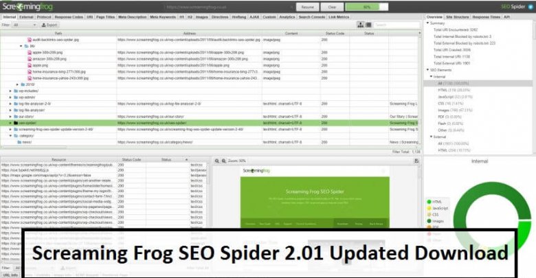Screaming Frog SEO Spider 2.01 Updated Download