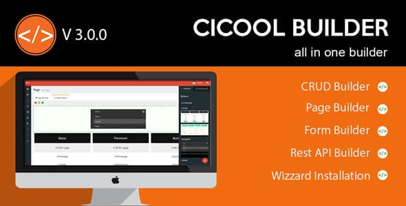 Cicool v3.1.0 - Page, Form, Rest API and CRUD Generator