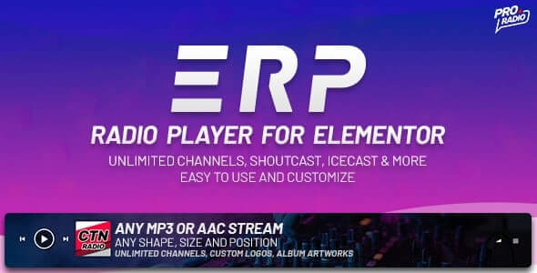 Erplayer v1.0.4 - Radio Player for Elementor