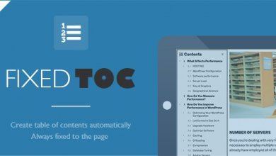 Fixed TOC - table of contents for WordPress plugin