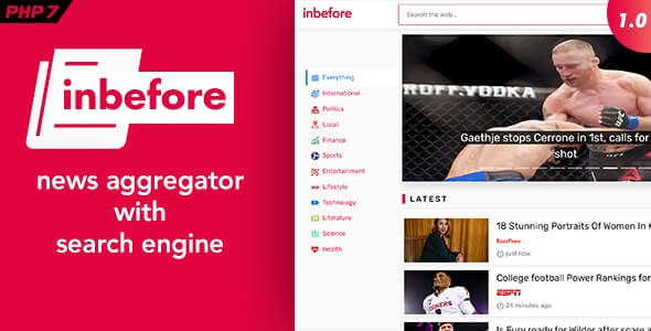 InBefore v1.0.2 - News Aggregator with Search Engine