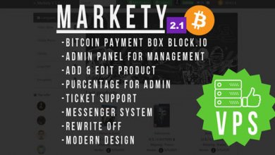 Markety v2.1 - Multi-Vendor Marketplace In Bitcoin PHP