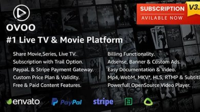 OVOO v3.2.0 - Live TV & Movie Portal CMS with Membership System