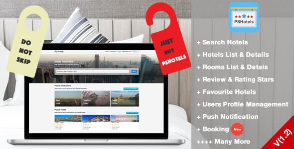 PSHotels Website (Ultimate Hotels Finder Website With Backend) v1.3