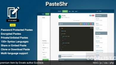 PasteShr v2.5.5 - Text Hosting & Sharing Script
