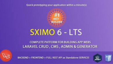 Sximo v6.2 - Laravel Multi Purpose Application - CRUD - CMS