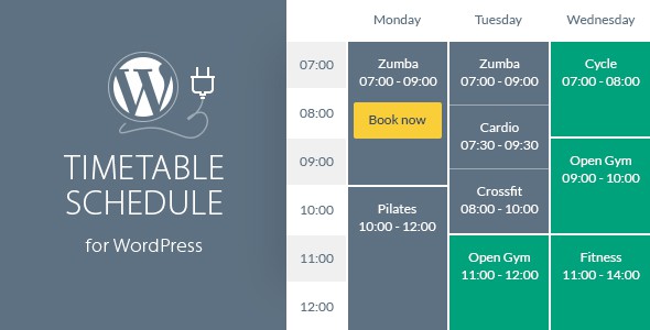Timetable Responsive Schedule v6.0