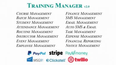Training Manager v2.0 - Ultimate Training / Coaching / Learning Center Management System
