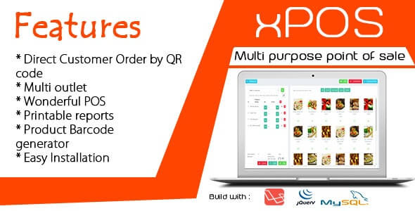 xPOS v1.0 - Multi purpose Point of Sale in PHP