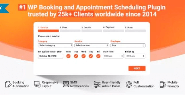 Bookly Pro V17.2 – Appointment Booking And Scheduling Software System