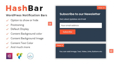 Hashbar Pro V1.0.17 Wordpress Notification Bar Free Download