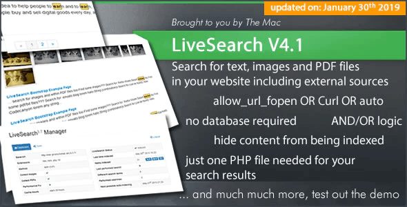 Livesearch V4.1 Searchengine For Your Website Free Download