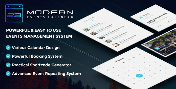 Modern Events Calendar V4.3.1 Responsive Event Scheduler
