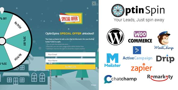Optinspin V2.1.4 Fortune Wheel Integratedwith Wordpress Free Download