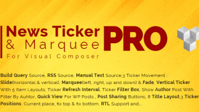 Pro News Ticker & Marquee For Visual Composer V1.3.2