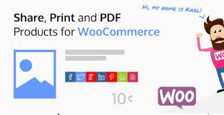 Share, Print And Pdf Products For Woocommerce V2.3.7