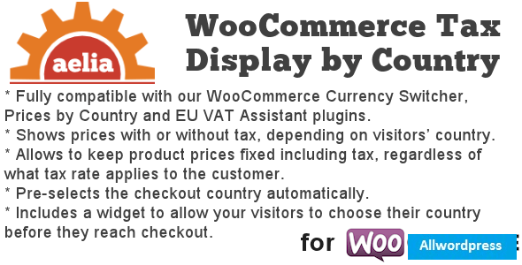 Tax Display By Country For Woocommerce V1.10.2.190615