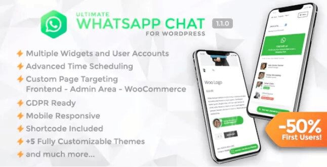 Ultimate Whatsapp Chat V1.1.0 Wordpress Whatsapp Chat Support Plugin