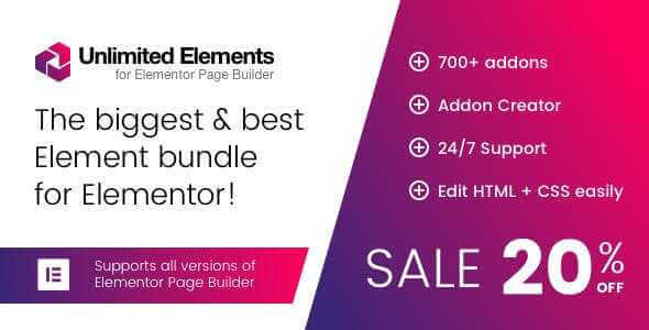 Unlimited Elements For Elementor Page Builder V1.3.39