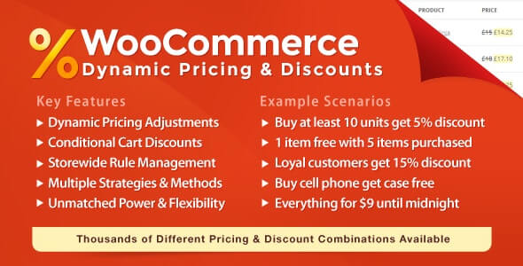 Woocommerce Dynamic Pricing & Discounts V2.3.1