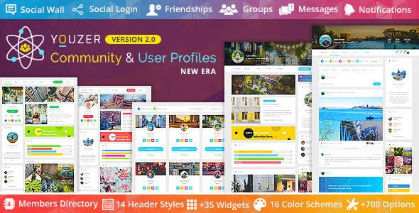 Youzer V2.3.1 Buddypress Community & User Profiles