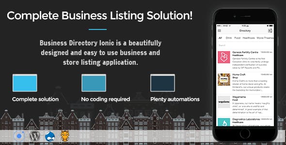Business Directory Ionic 3 R16 Full Application With Firebase And Backendless Backend